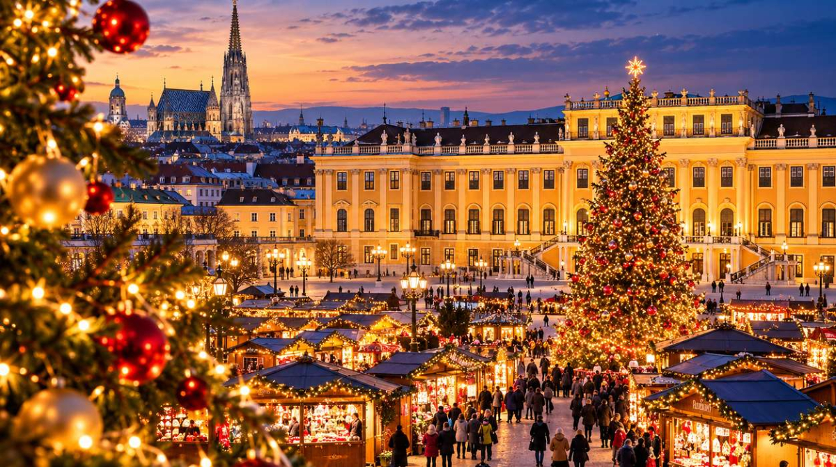 Adventi vásár BÉCSBEN látogatással a Schönbrunni kastélyban és a
